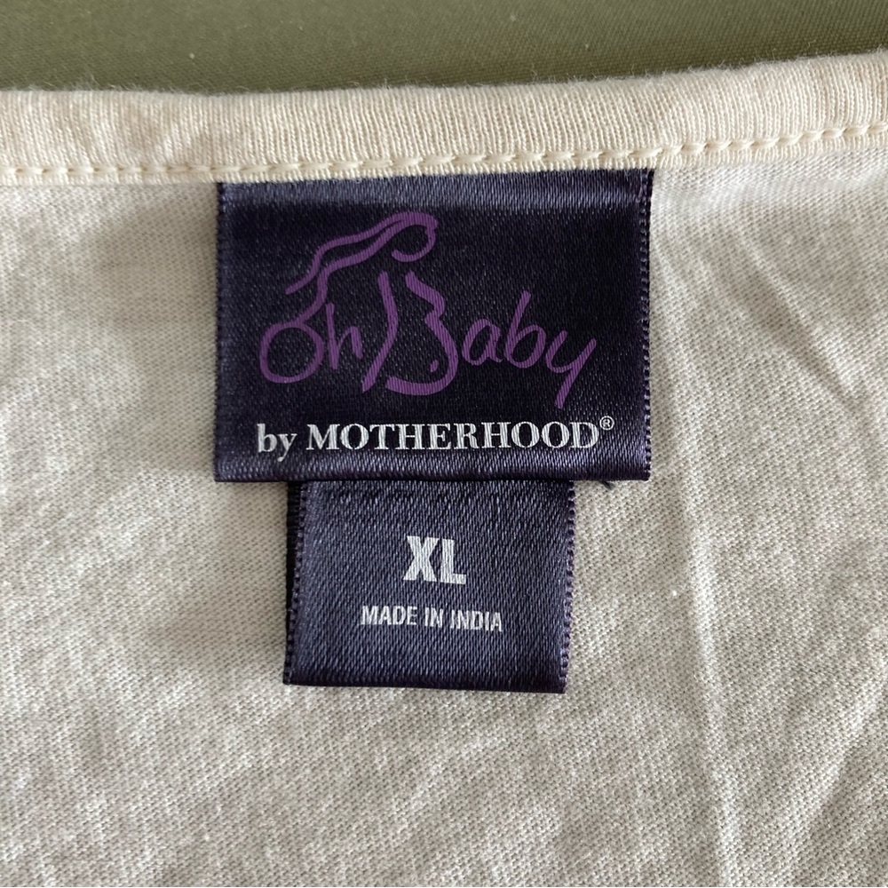 5/$15 Oh Baby Ivory Floral Overlay SS Top XL - Picture 5 of 8